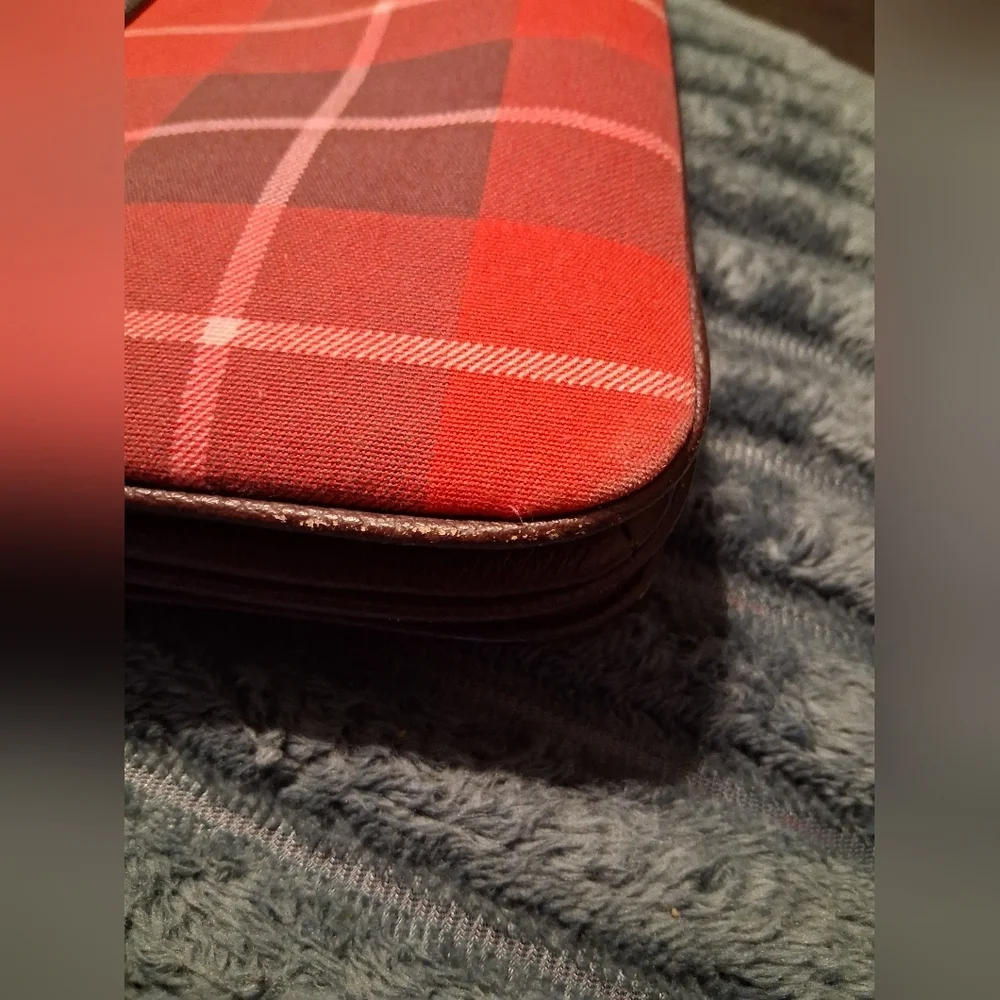 Kate Spade Leila Plaid Triple Gusset Crossbody